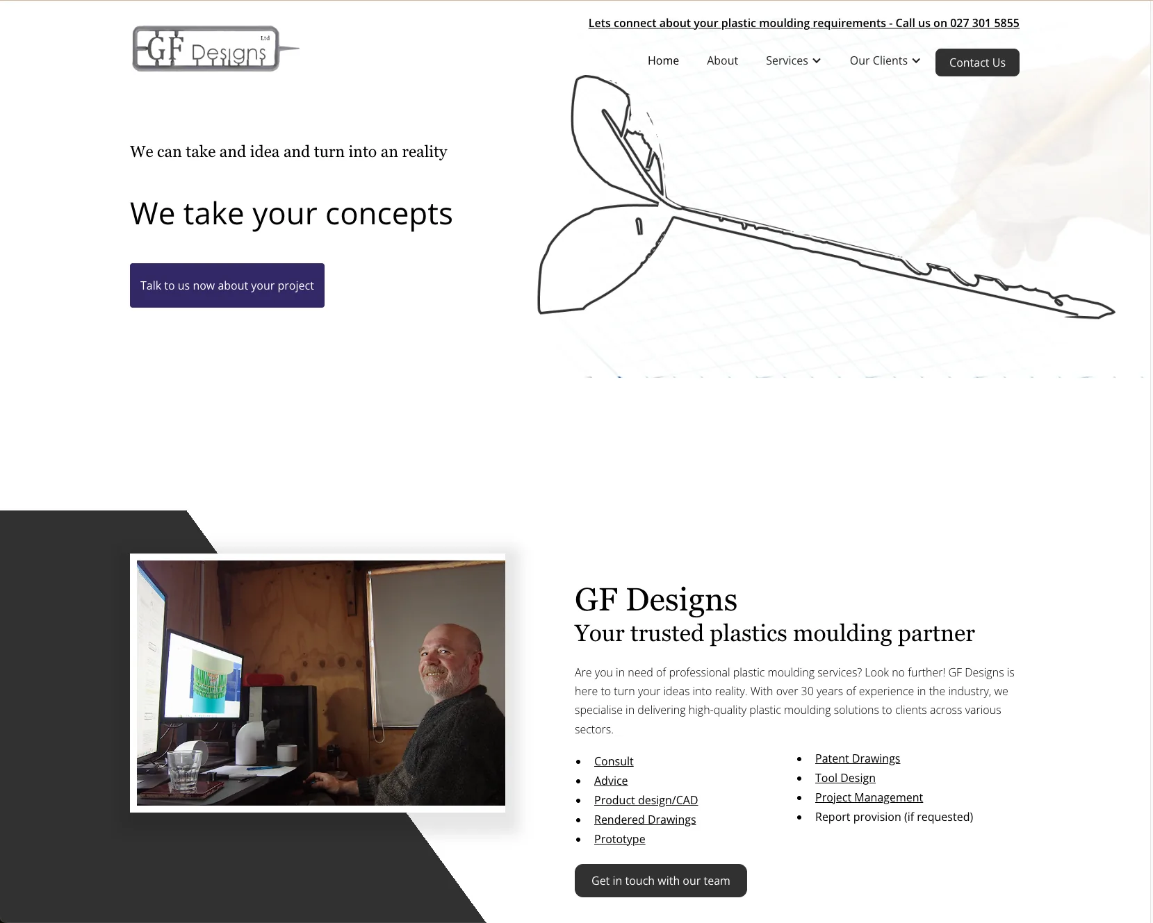 KBMedia website design portfolio piece